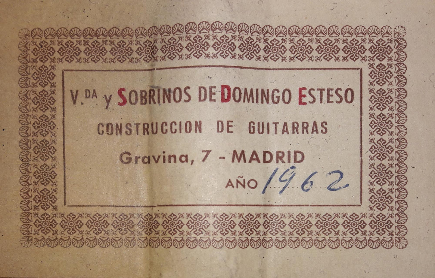 Sobrinos de Domingo Esteso - 1962