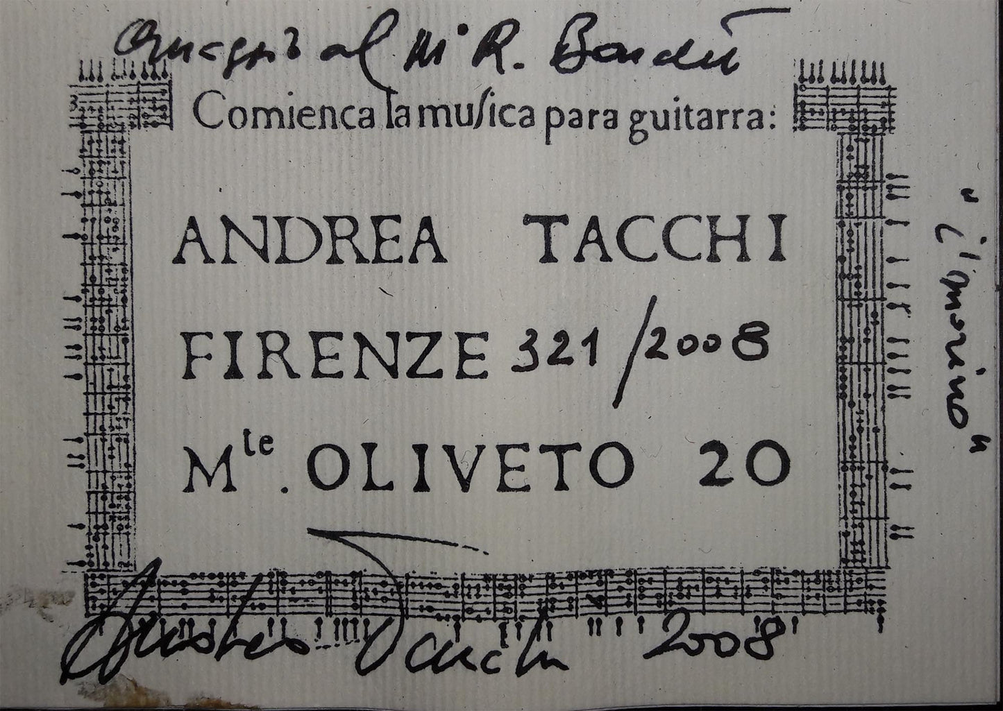 Andrea Tacchi - 2008