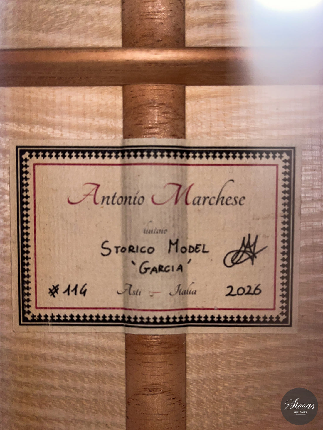 Antonio Marchese - 2026 No. 114 "Garcia Model"