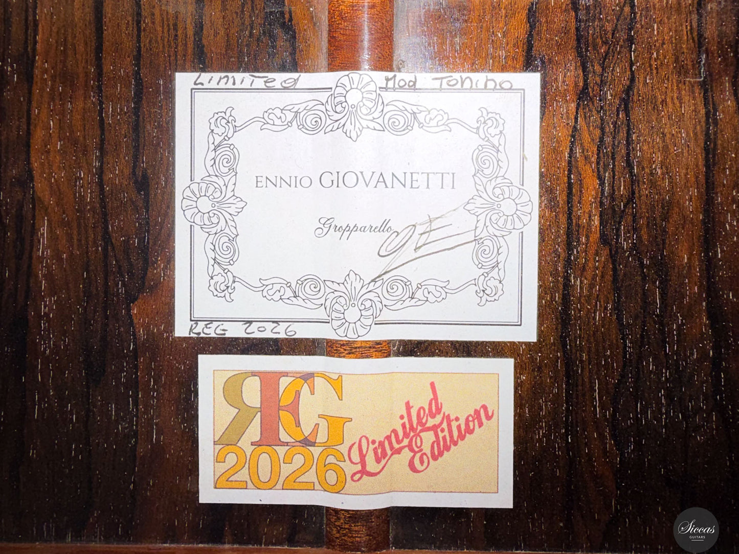 Ennio Giovanetti - 2026 Tonino REG Limited Edition