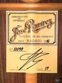 José Ramirez - 1976 1a No. 10098 - 8-string ON HOLD