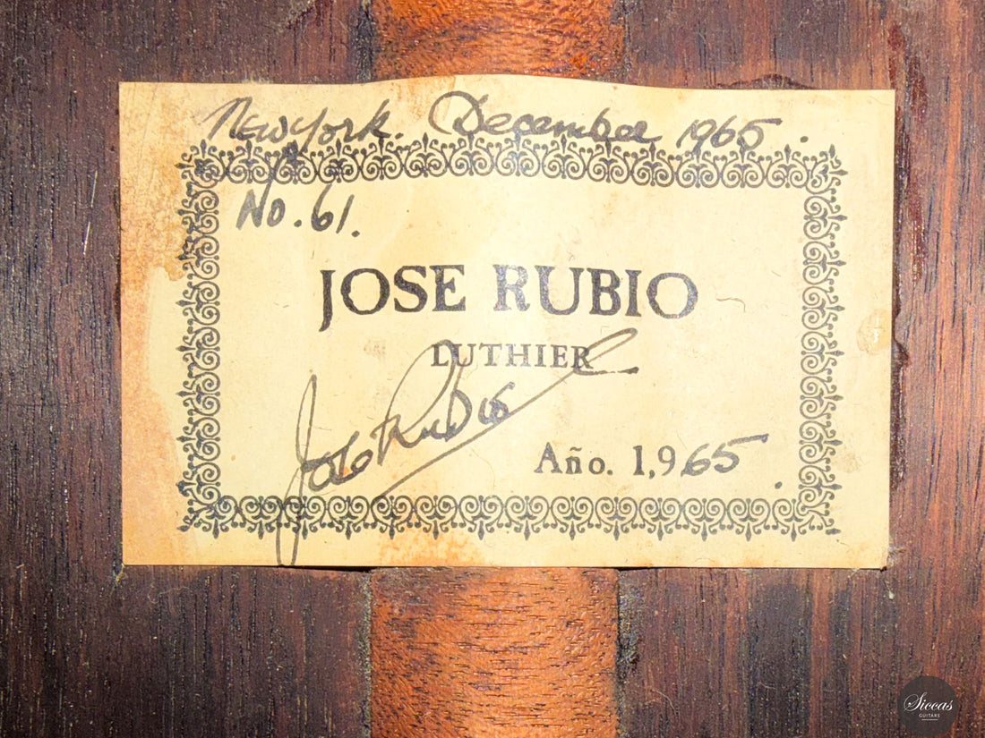 José Rubio - 1965 No. 61