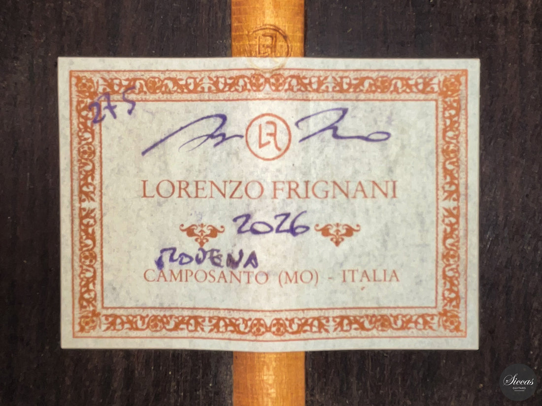 Lorenzo Frignani - 2026 Classical Guitar No. 275