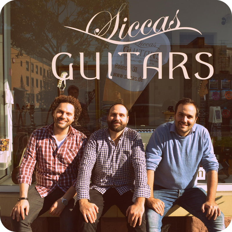 Team at Siccas Guitars showroom