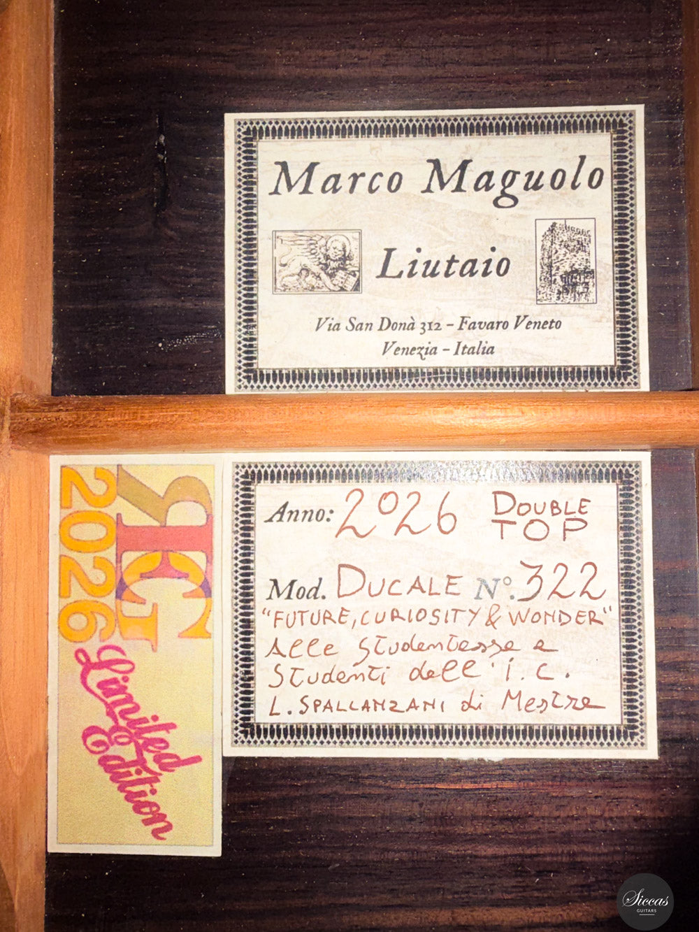 Marco Maguolo - 2026 Ducale Double Top No. 322 REG Limited Edition