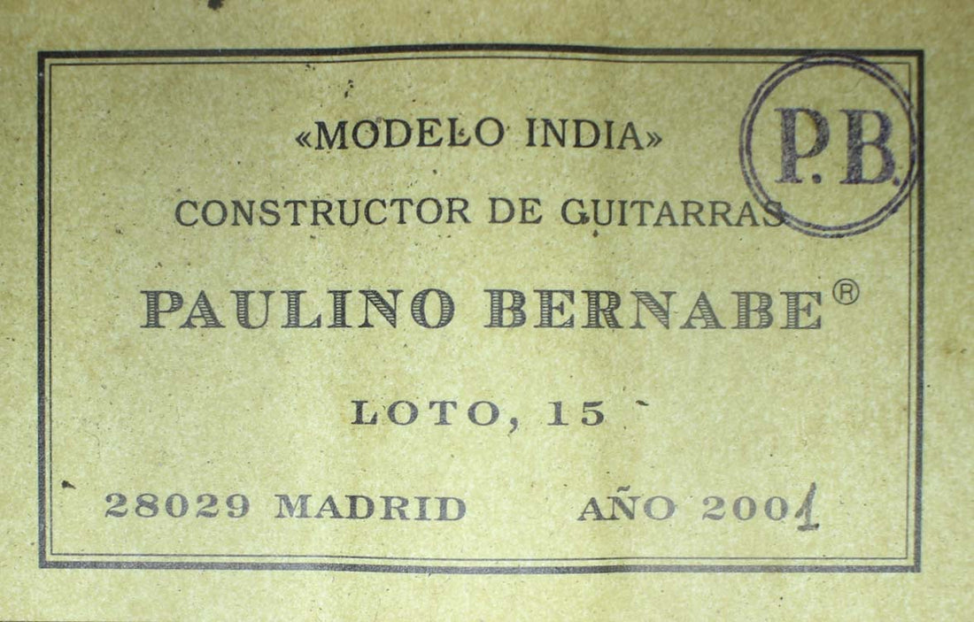Paulino Bernabé - 2001