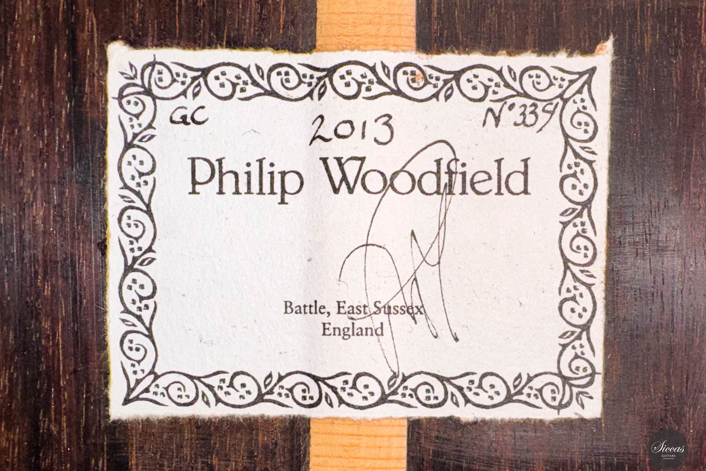 Philip Woodfield - 2013 Grand Concert Lattice No.339