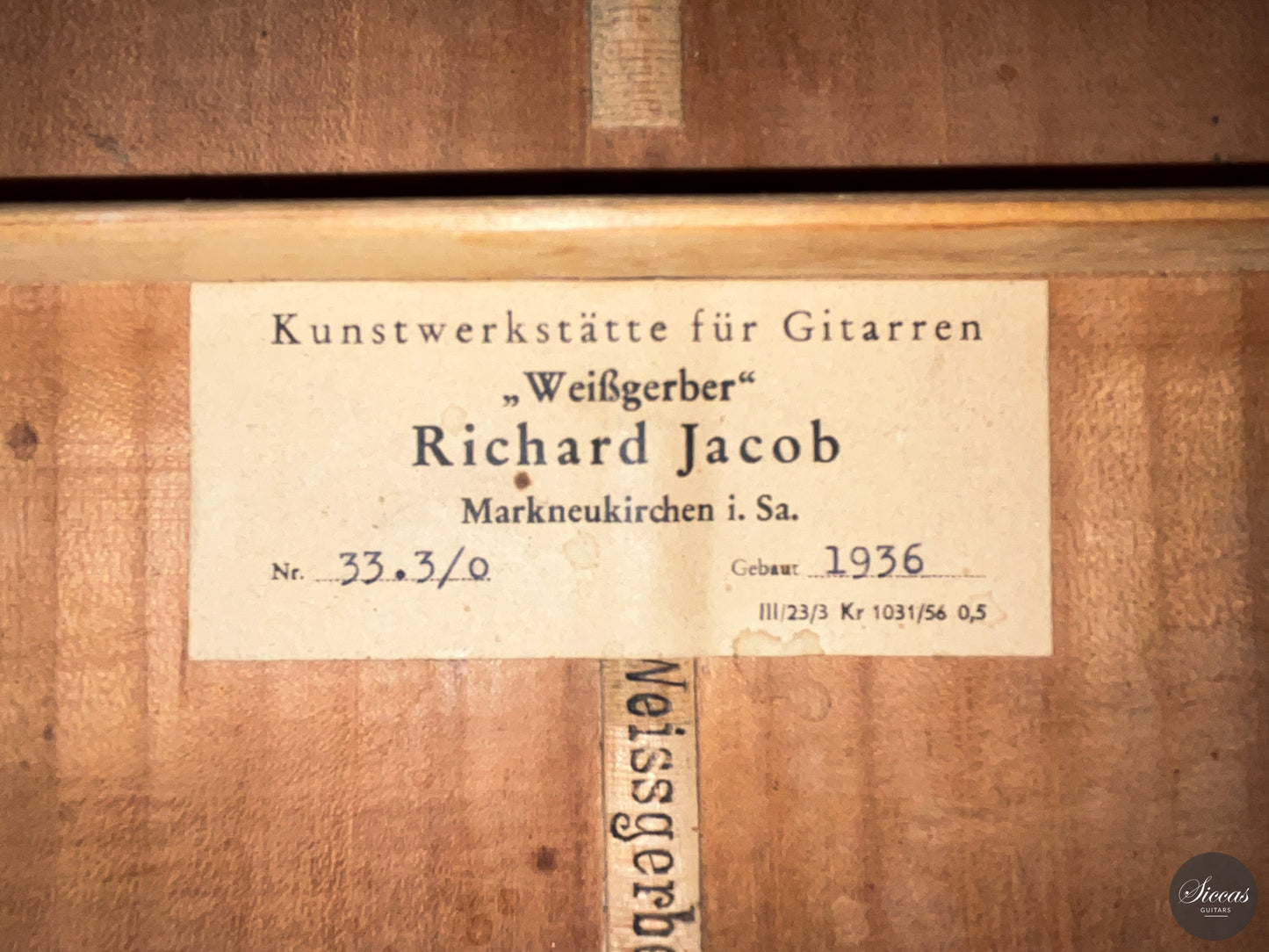 Richard Jacob Weissgerber - 1936 Torres Damen 33.3/0