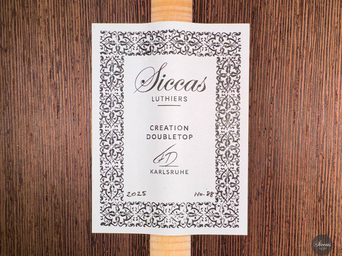 Siccas Luthiers - Creation Doubletop Cedar