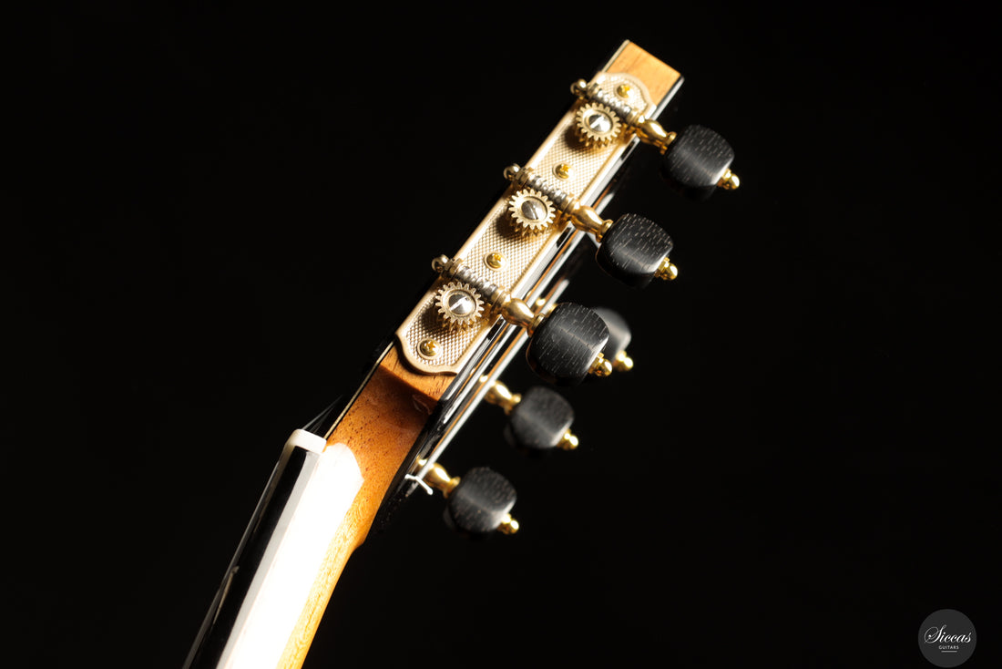 Siccas Luthiers - Creation Doubletop Cedar 64 cm - Neck and tuner